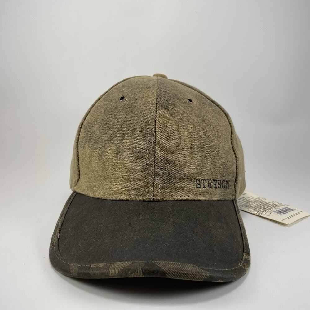 Stetson Olive Green Cap with Dark Brown Brim